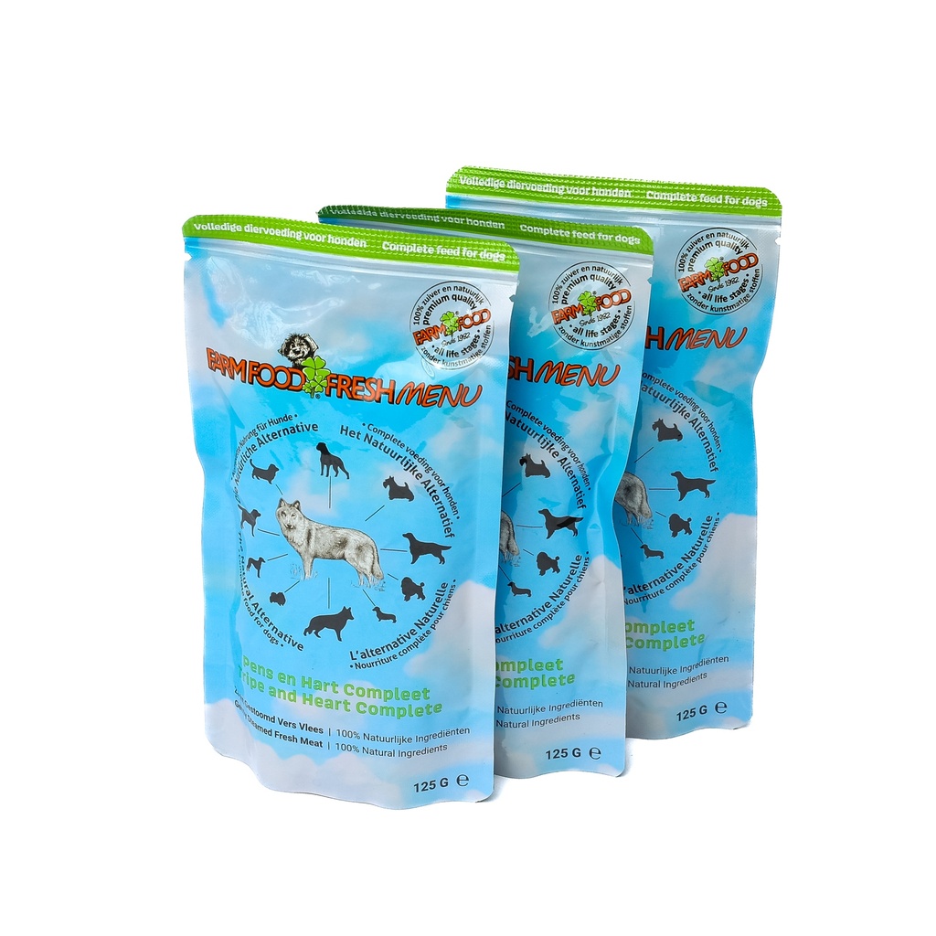 Fresh Menu Pansen & Herz Komplett (16 x 125 gr)