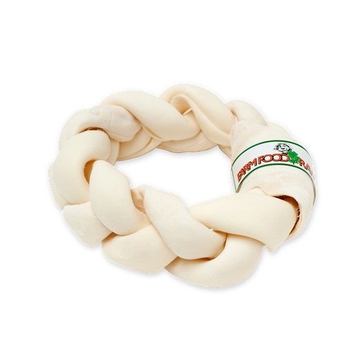 [15042] Rawhide Braided Donut L