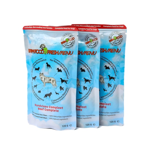 [40163] Fresh Menu Rundvlees compleet (16 x 125 gr) NL+UK